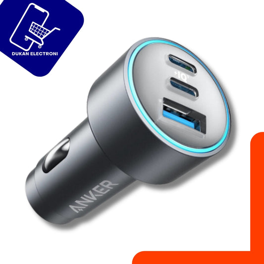 Anker USB-C Car Charger, 67W 3-Port Compact Fast Charger