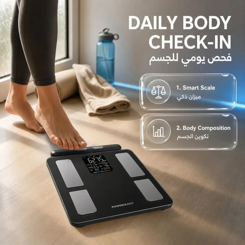 Powerology Advanced Precision Smart Scale - Black (P8EBSCALE)