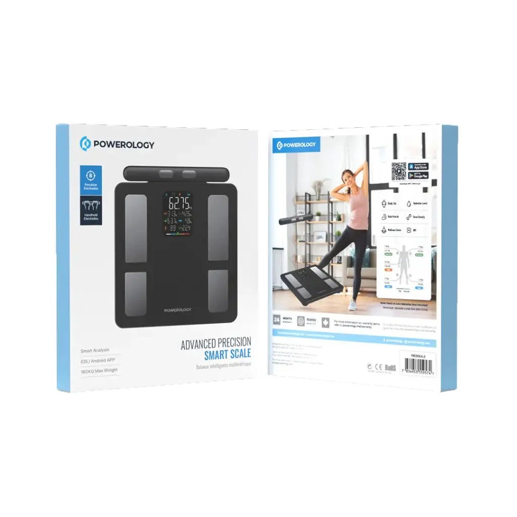 Powerology Advanced Precision Smart Scale - Black (P8EBSCALE)